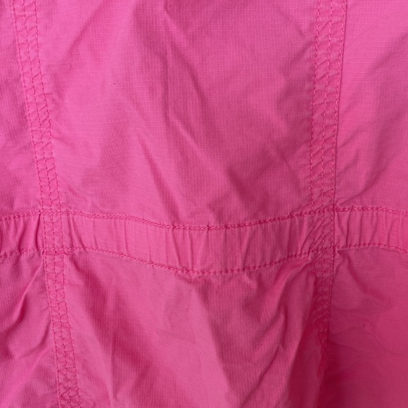 Chicos Hyper Pink Ricki Utility Button Down Short Sleeve Jacket - Picture 10 of 14